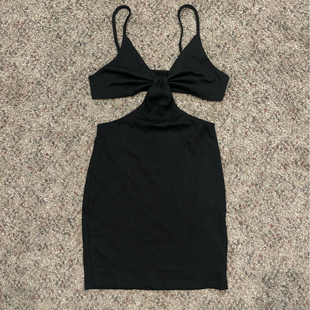 Black cutout, mini dress